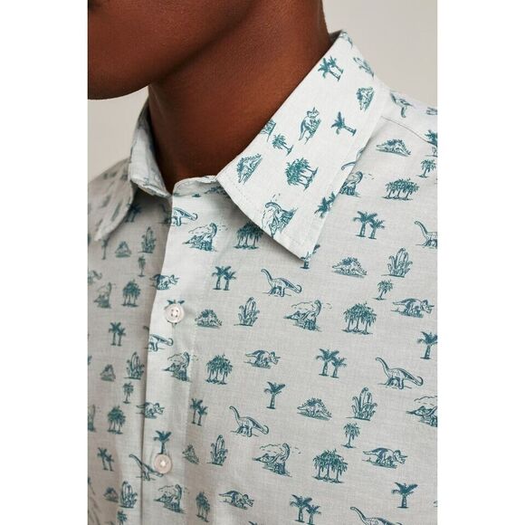 Bonobos Riviera Short Sleeve Men's Shirt Print Collared Athletic Fit XXL 275152 - Picture 4 of 9